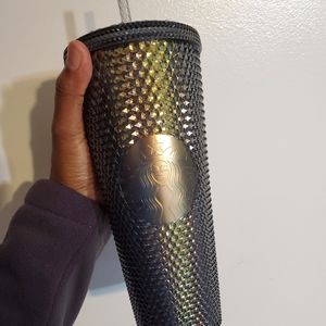 Starbucks Studded Black Iridescent fall Tumbler
